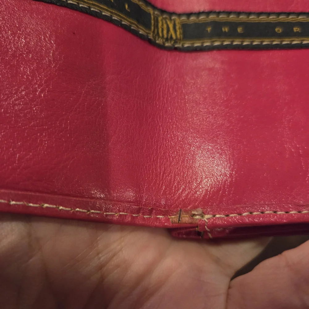 Pink TAXI Leather Wallet